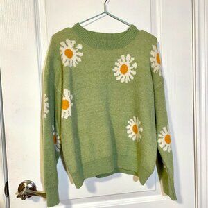 daisy flower sweater